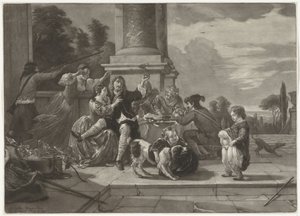 Hyggeligt selskab på en terrasse