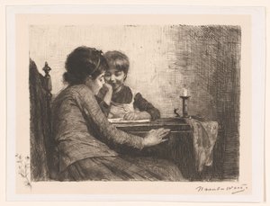 kunst påskønnelse af Nicolaas van der Waay (signed by artist)