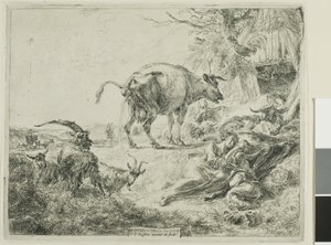 Koen afhjælper sig selv af Nicolaes Berchem