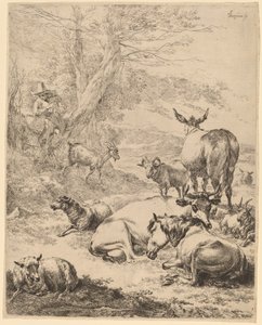 Hvilende Besætning. af Nicolaes Berchem