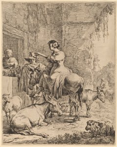 Resten før kroen. af Nicolaes Berchem