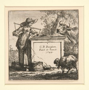 Sæt af køer, med mælkepigen af Nicolaes Berchem