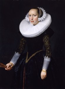 Portræt af en kvinde, 1630. af Nicolaes Eliasz Pickenoy