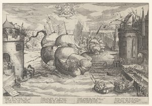 At tage Damiate og overvinde kæden, 1219 af Nicolaes Jansz. Clock