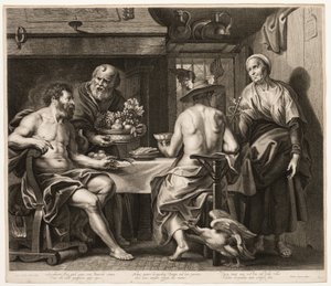 Jupiter og Merkur med Baucis og Filemon