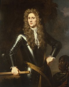 Oberst Rupert Bridges med sin tjener af Nicolaes Maes