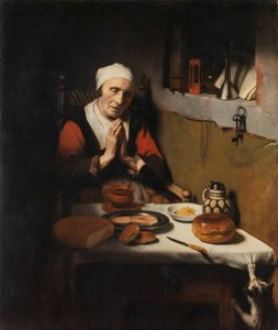 Gammel kvinde siger nåde, kendt som 