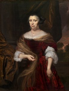 Portræt af en Dame af Nicolaes Maes