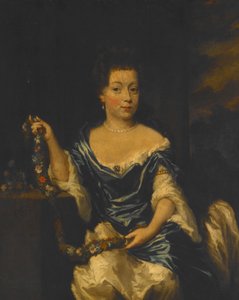 Portræt af en dame af Nicolaes Maes