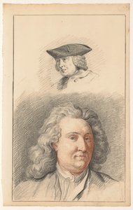 To mænds hoveder af Nicolaes Muys
