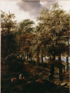 En vej gennem et skov af Nicolaes Pietersz. Berchem