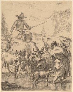 Flok krydser bækken af Nicolaes Pietersz Berchem