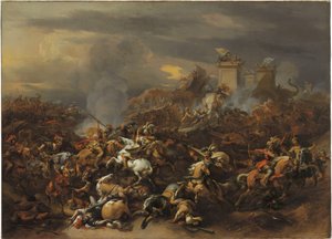 Kampen mellem Alexander og Porus af Nicolaes Pietersz. Berchem
