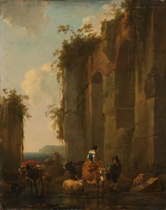 Ruiner i Italien af Nicolaes Pieterszoon Berchem
