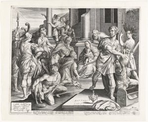 Tilbedelse af kongerne af Nicolaes de Bruyn