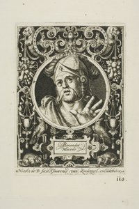 Alexander den Store, planche to fra The Nine Worthies af Nicolaes de Bruyn