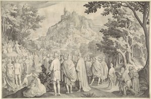 Bjergprædiken af Nicolaes de Bruyn