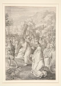 Kristus bærer korset (Passion Series) af Nicolaes de Bruyn