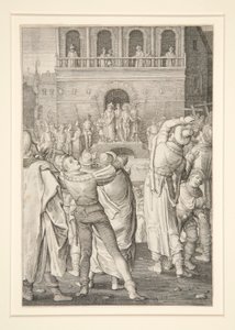 Kristus vist til folket (Passion Series) af Nicolaes de Bruyn