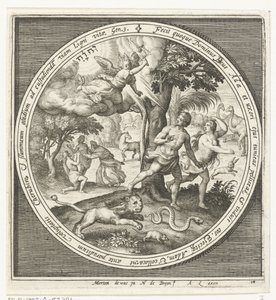 Udvisning fra paradis af Nicolaes de Bruyn