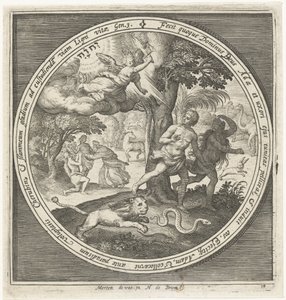 Udvisning fra paradis af Nicolaes de Bruyn
