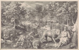 Jeremias i ørkenen af Nicolaes de Bruyn