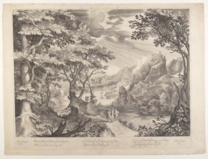 Disciplene på vej til Emmaus af Nicolaes de Bruyn