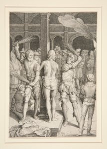 The Flagellation (Passion Series) af Nicolaes de Bruyn