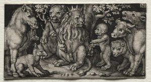 Dyrenes konge af Nicolaes de Bruyn