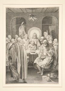 Den sidste nadver (Passion Series) af Nicolaes de Bruyn