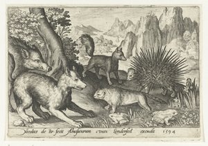 Vildsvin, ræve, bæver, pindsvin og frøer Animalivm qvadrvpedvm (serietitel) Dyr i landskaber (serietitel)