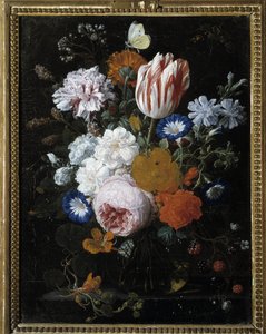 Blomster i en glasvase