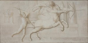 Achilleus og Kentauren Cheiron af Nicolai Abildgaard