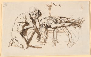 Achilles begrædende Patrokles