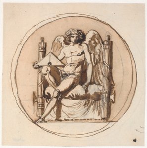 Allegori om retfærdighed. Undersøgelse for et relief på Liberty Memorial af Nicolai Abildgaard