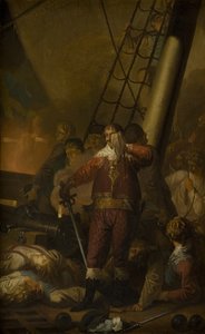 Christian IV ombord på sit flagskib "The Trinity" af Nicolai Abildgaard