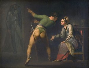Hamlet og hans mor. Afsnit fra Shakspeares Hamlet af Nicolai Abildgaard