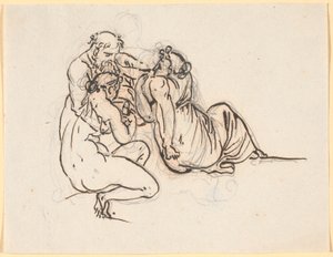 Loth og hans døtre af Nicolai Abildgaard
