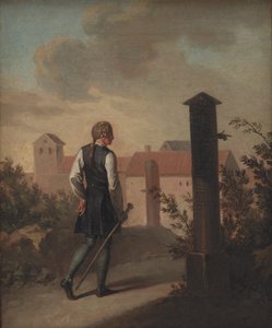 Niels Klim i Potu af Nicolai Abildgaard