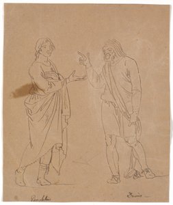 Pamphilus og Davus i samtale af Nicolai Abildgaard