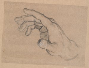 Studie af en hånd af Nicolai Abildgaard