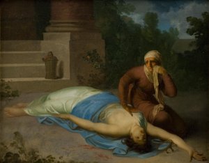 Den døende Messalina og hendes mor af Nicolai Abildgaard