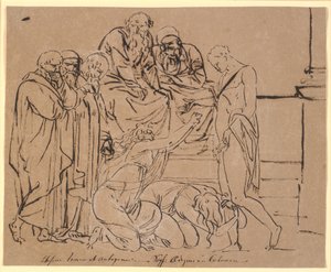 Theseus bønfaldes af Ismene og Antigone. Efter Sophokles af Nicolai Abildgaard