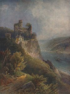 Burg Rheinstein, Rheinstein Slot, 1923.