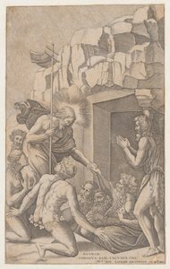 Kristus i Limbo, efter Raphael, 1541., 1541. af Nicolas Beatrizet