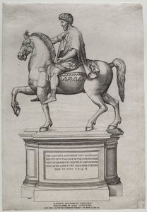 Rytterstatue af Marcus Aurelius af Nicolas Beatrizet