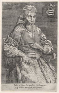 Portræt af pave Paulus IV, 1530-66., 1530-66. af Nicolas Beatrizet