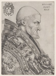 Portræt af pave Pius IV, midten af 1500-tallet., midten af 1500-tallet. af Nicolas Beatrizet