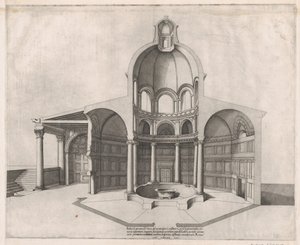 Mirror of Roman Magnificence: Lateranens indre, 16. århundrede., 16. århundrede. af Nicolas Beatrizet