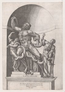 Mirror of Roman Magnificence: Laocoon, 16. århundrede., 16. århundrede. af Nicolas Beatrizet